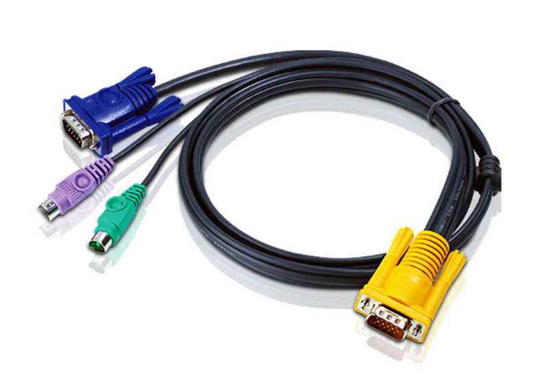 Aten KVM Cable 3m with VGA & PS/2 to 3in1 SPHD  to suit CS7xE, CS13xx, CS17xxA, CS17xxi, CL5xxx, CL10xx, KL91xx, KN91xx Aten KVM Cable 3m with VGA & PS/2 to 3in1 SPHD  to suit CS7xE, CS13xx, CS17xxA, CS17xxi, CL5xxx, CL10xx, KL91xx, KN91xx